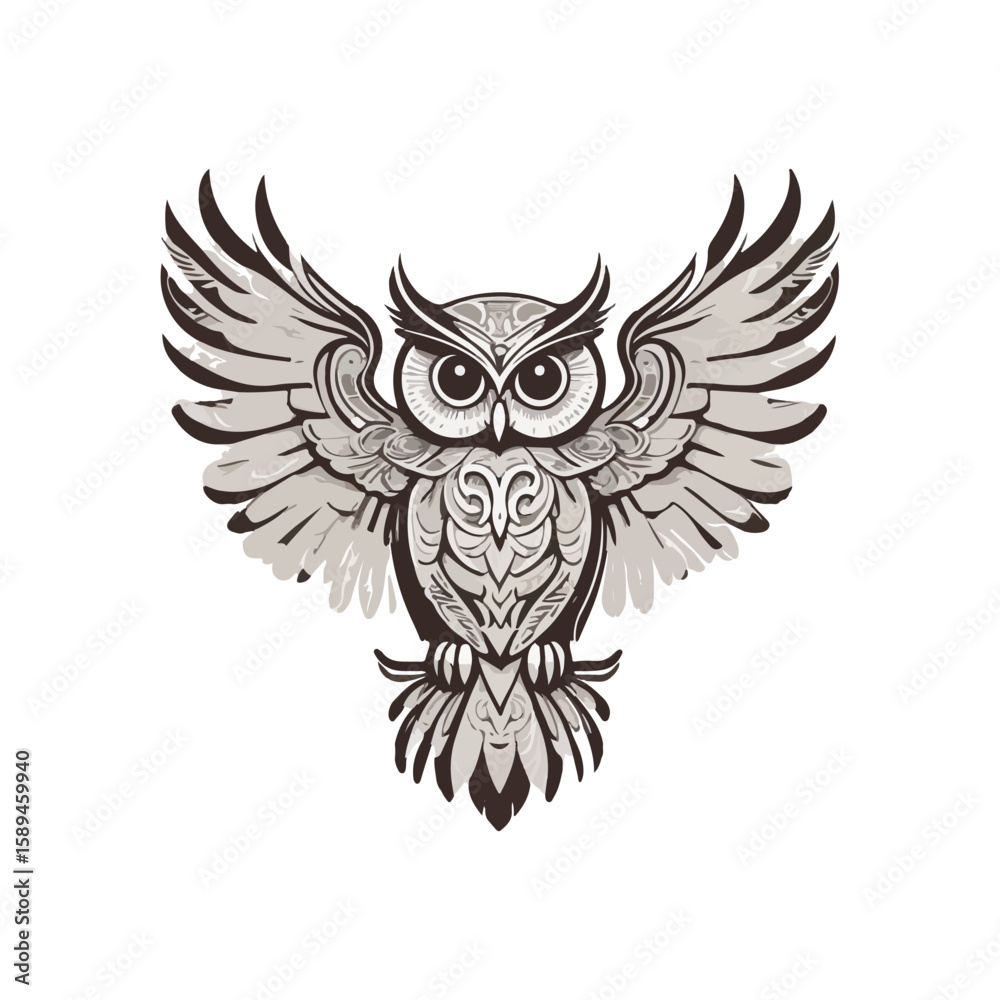 Obraz premium “Ethereal Owl Sigil”