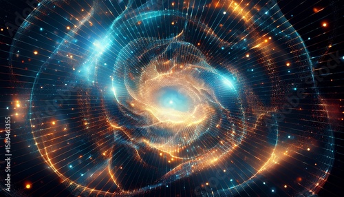 abstract cosmic particles in energy flow field