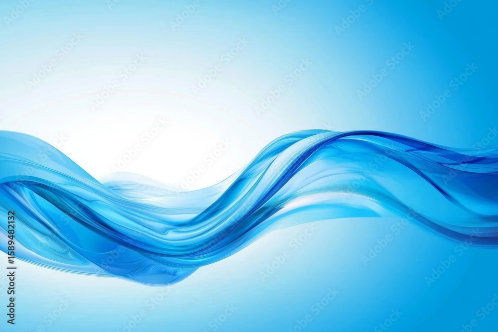Fototapeta premium Elegant water wave banner ideal for contemporary themes.