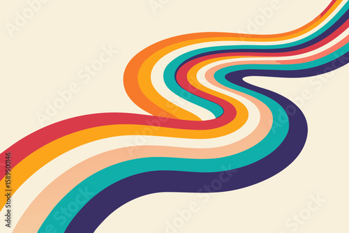 abstract wavy path funky trippy lines texture