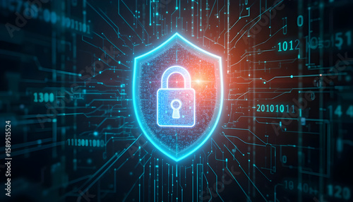 Binary Data Defense with Futuristic Interface