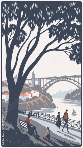 Golden Vistas – Vintage Serenity at Jardim do Morro, Porto