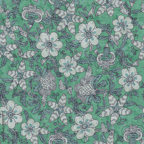 top and kurti design floral pattern