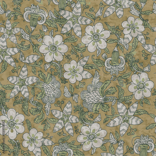 top and kurti design floral pattern