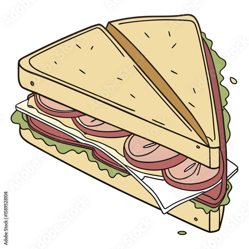 pastry on white background