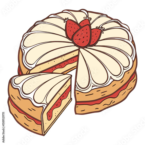 cake with cherry