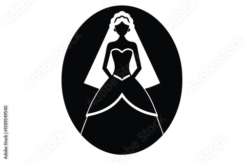 bride vector icon