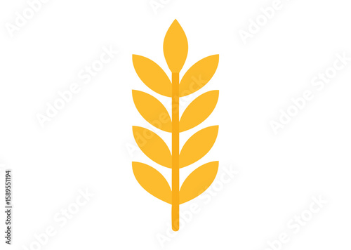 Agriculture wheat ear Vector Illustration