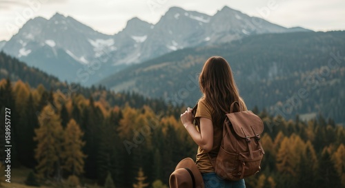 girl in the mountains