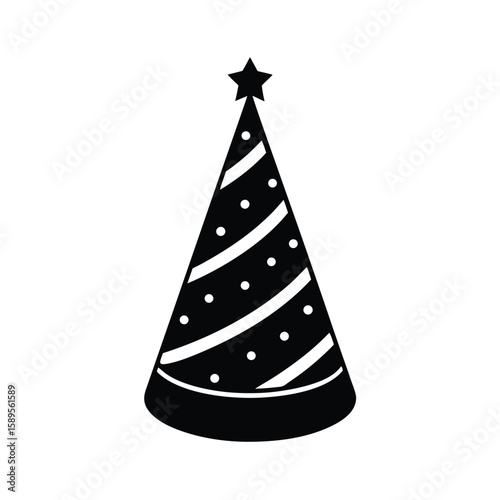 birthday hat vector illustration