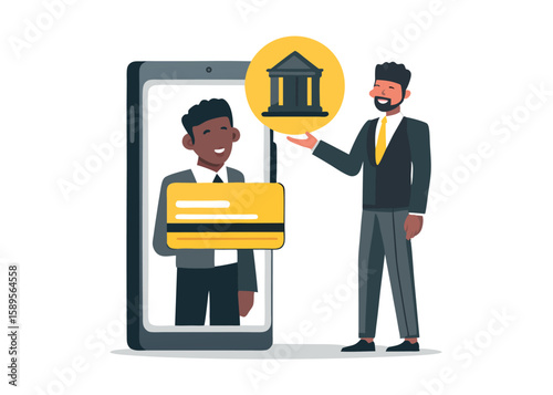 Digital Banking Solutions Seamless Transactions with Secure Mobile Payment Finance App Fintech Innovation Card