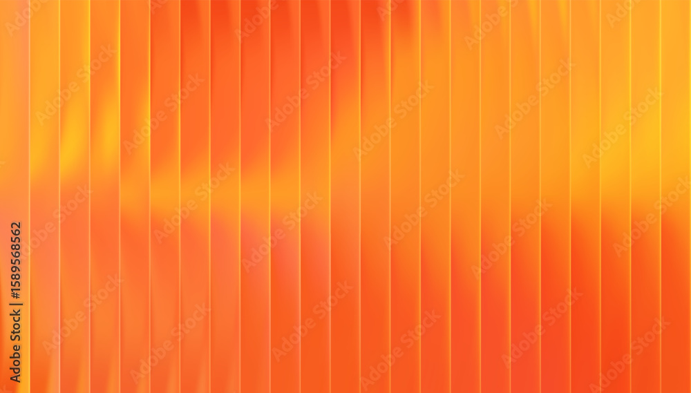 Yellow autumn color gradation ribbed fractal gradient background. Abstract warm palette with orange blur effect. Vector design for fall sale with seasonal tone.