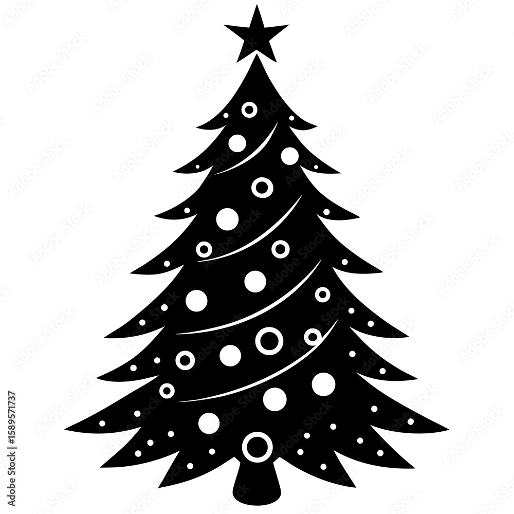 Obraz premium christmas tree vector