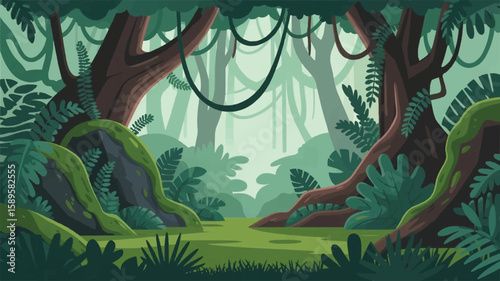 tropical fish in the forest