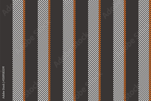 Tunter lines stripe background, trendy pattern fabric seamless. Ttructure texture vertical vector textile in dark and white colors.