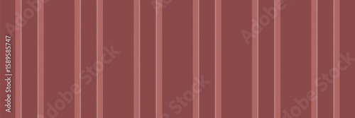 Victorian stripe vector background, installing textile fabric lines. Back vertical pattern seamless texture in red and white colors.