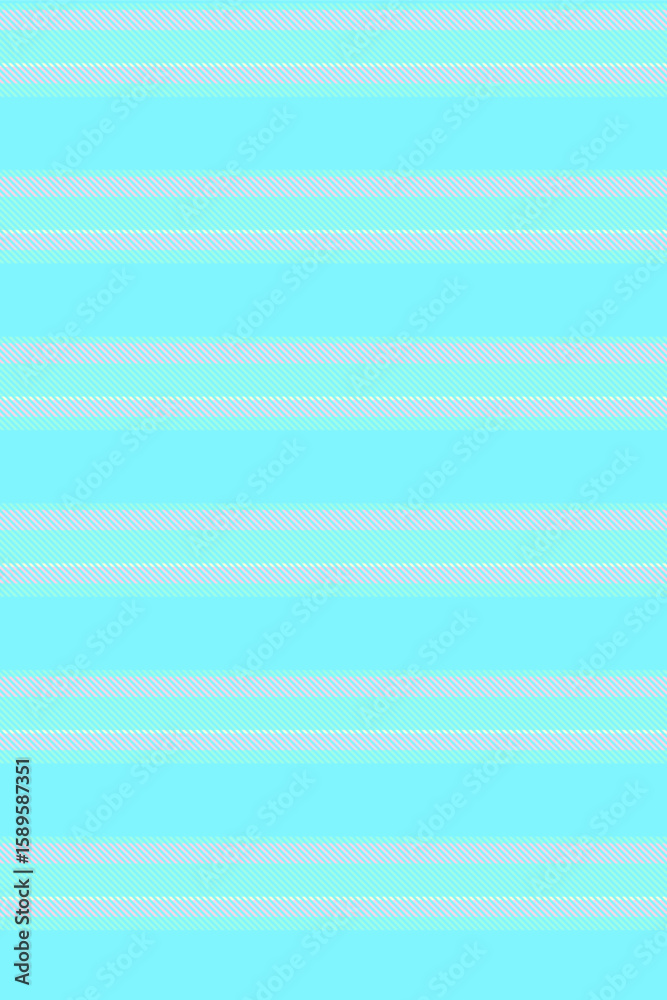 Fototapeta premium Lapanese vector textile fabric, kid stripe lines seamless. Peal vertical texture background pattern in cyan and teal colors.
