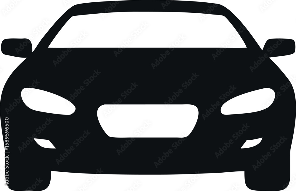 Obraz premium car silhouette vector illustration