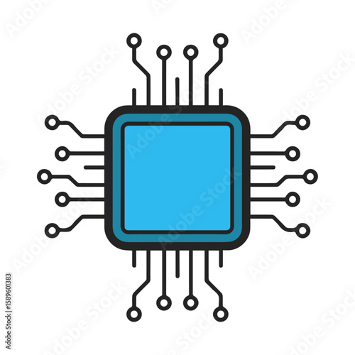 Microchip Circuit Board – High-Tech Semiconductor Hardware for Engineering and Technology Concepts
