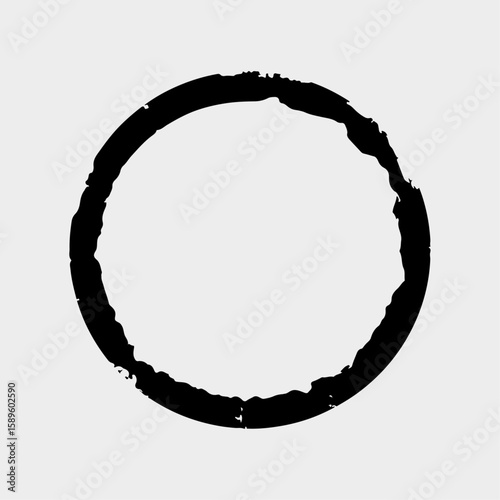 Circle: A simple yet profound image of a black circle. A perfect form, representing unity, completeness, and eternity.