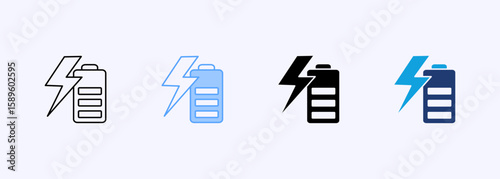 Energy Icon Set Color Multiple Style Collection