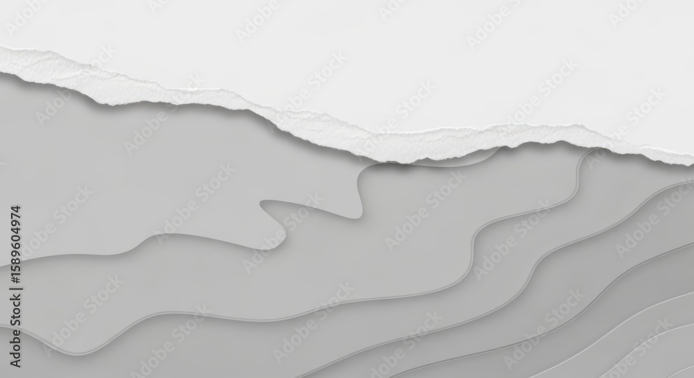 Obraz premium Torn paper layers create an abstract background design