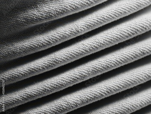 Wallpaper Mural Closeup of Textured Fabric in Black and White Torontodigital.ca