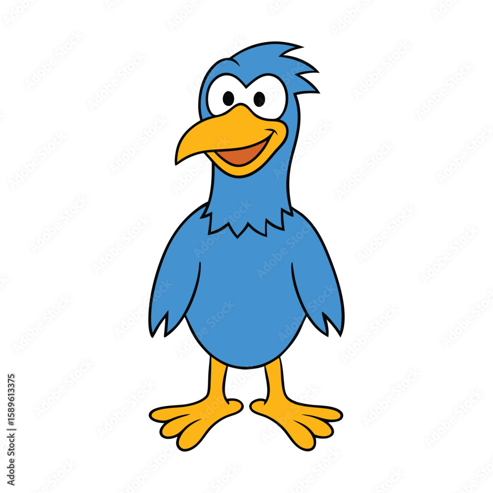 Obraz premium funny eagle vector art