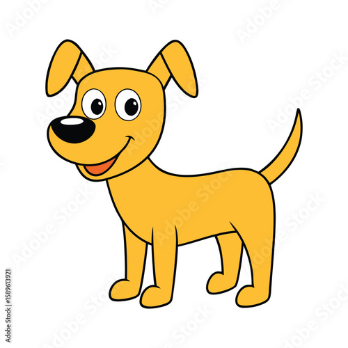 funny dog vector art