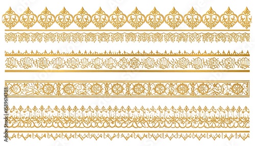 Ornate gold decorative borders