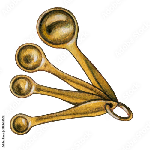 watercolor hand drawn kitchenware tools⁠
