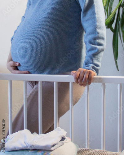 Future Mom Preparing Baby Space at Home