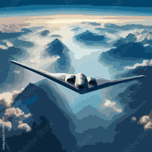 Night Mission B2 Stealth Jet