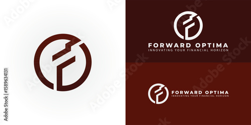Modern financial advisory logo featuring stylized FO initials within a circle, symbolizing trust, growth, and clarity. Ideal for Forward Optima or Fidelity Origin.