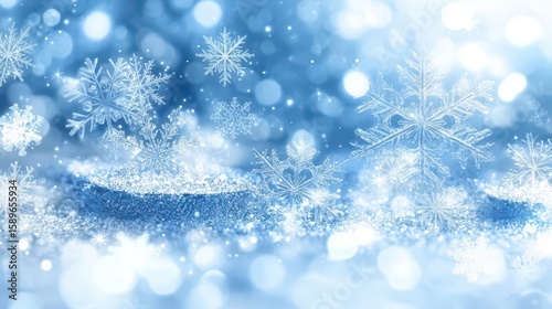 Winter Wonderland: Sparkling Snowflakes