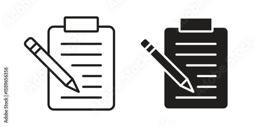 Wills and trusts icon vector illustration logo template in filled, outline