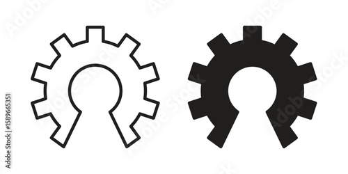 Open source icon vector illustration logo template in filled, outline