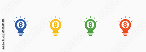 Solution Icon Set Color Multiple Style Collection