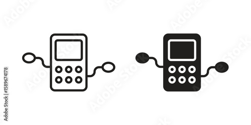 Dialysis icon vector illustration logo template in filled, outline