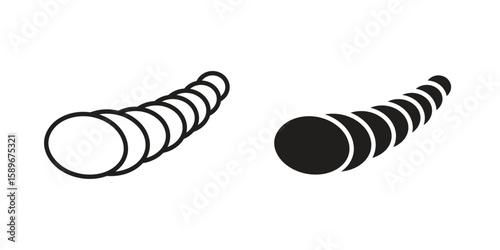 Cornucopia icon vector illustration logo template in filled, outline