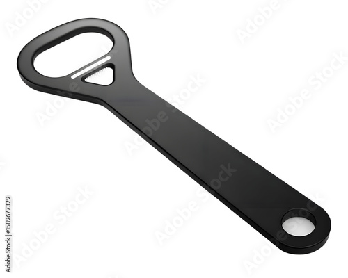 Bottle Opener Icon - Beverage Tool Silhouette