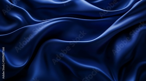 Wallpaper Mural Smooth Blue Fabric Waves Background Texture for Fashion Design and Art Torontodigital.ca
