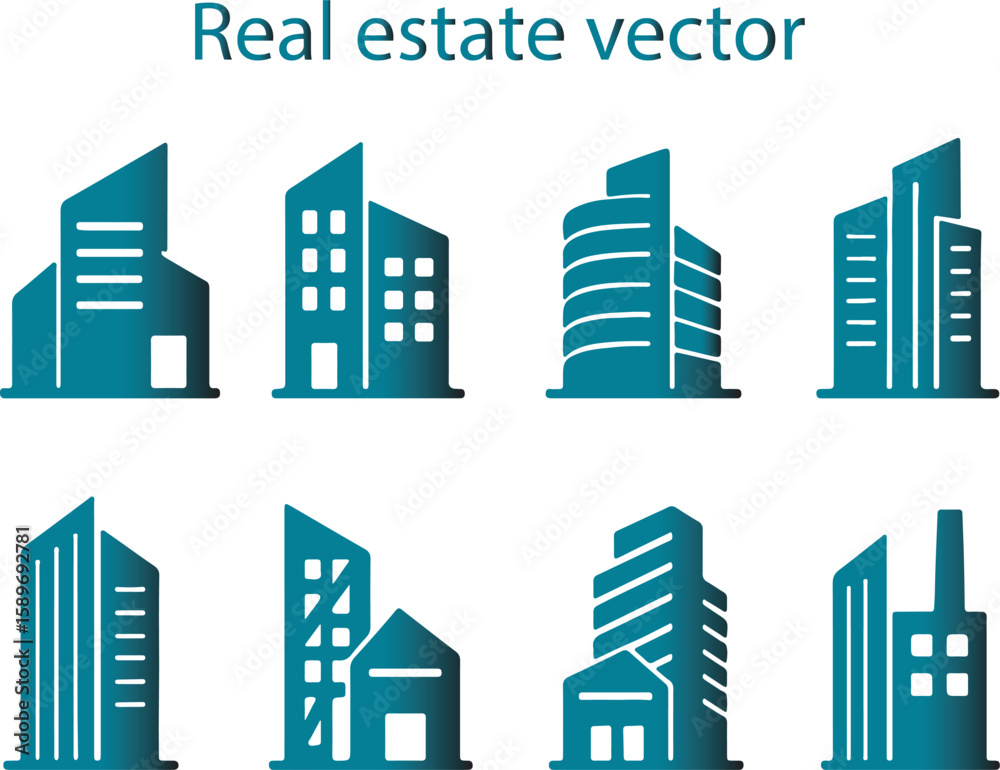 Fototapeta premium Real estate modern vector design