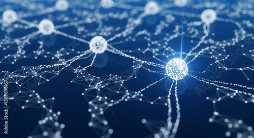 Wallpaper Mural Abstract network showing scientific connection between oncology research and neurology discoveries
 Torontodigital.ca