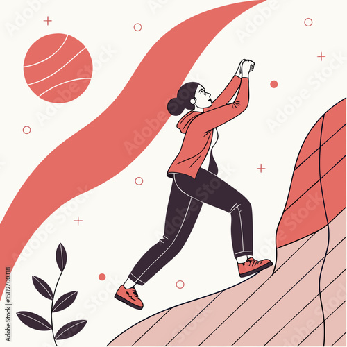 Climbing Towards Goals: A Journey of Perseverance

