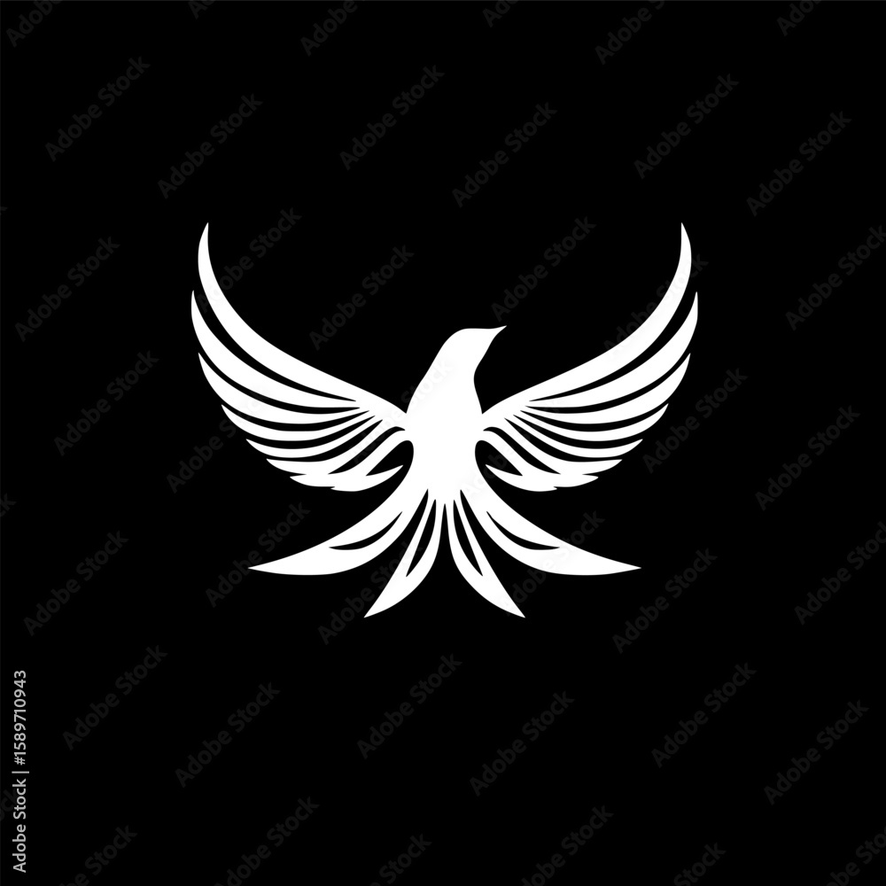 Obraz premium Dove | Minimalist and Simple Silhouette - Vector illustration