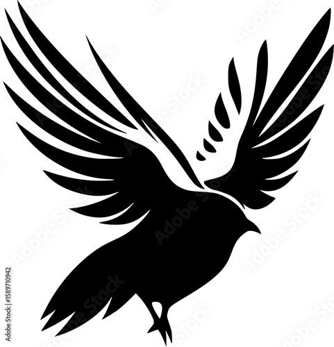 Dove - High Quality Vector Logo - Vector illustration ideal for T-shirt graphic