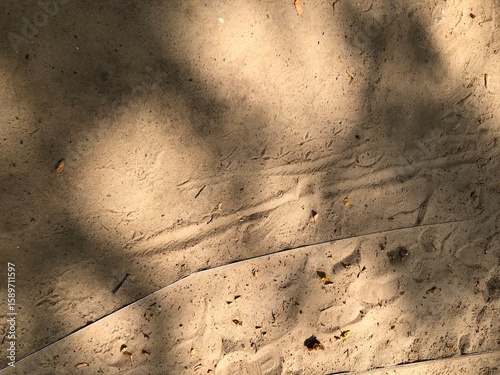 Sun on sand texture background
