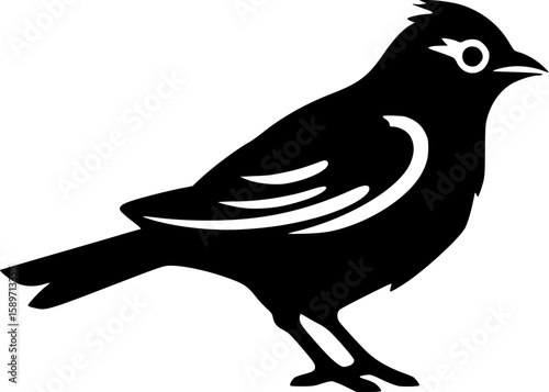 Pigeon - Black and White Isolated Icon - Vector illustration