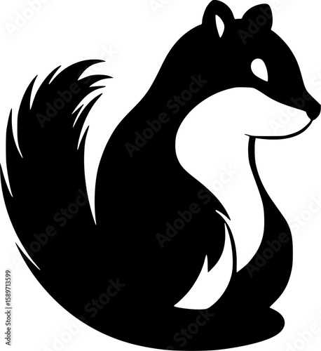 Skunk - High Quality Vector Logo - Vector illustration ideal for T-shirt graphic
